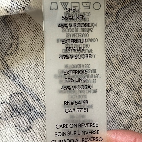 Tommy Hilfiger Linen Blend Sleeveless Provincial Paisley Shift Dress Size 10 - Picture 12 of 14